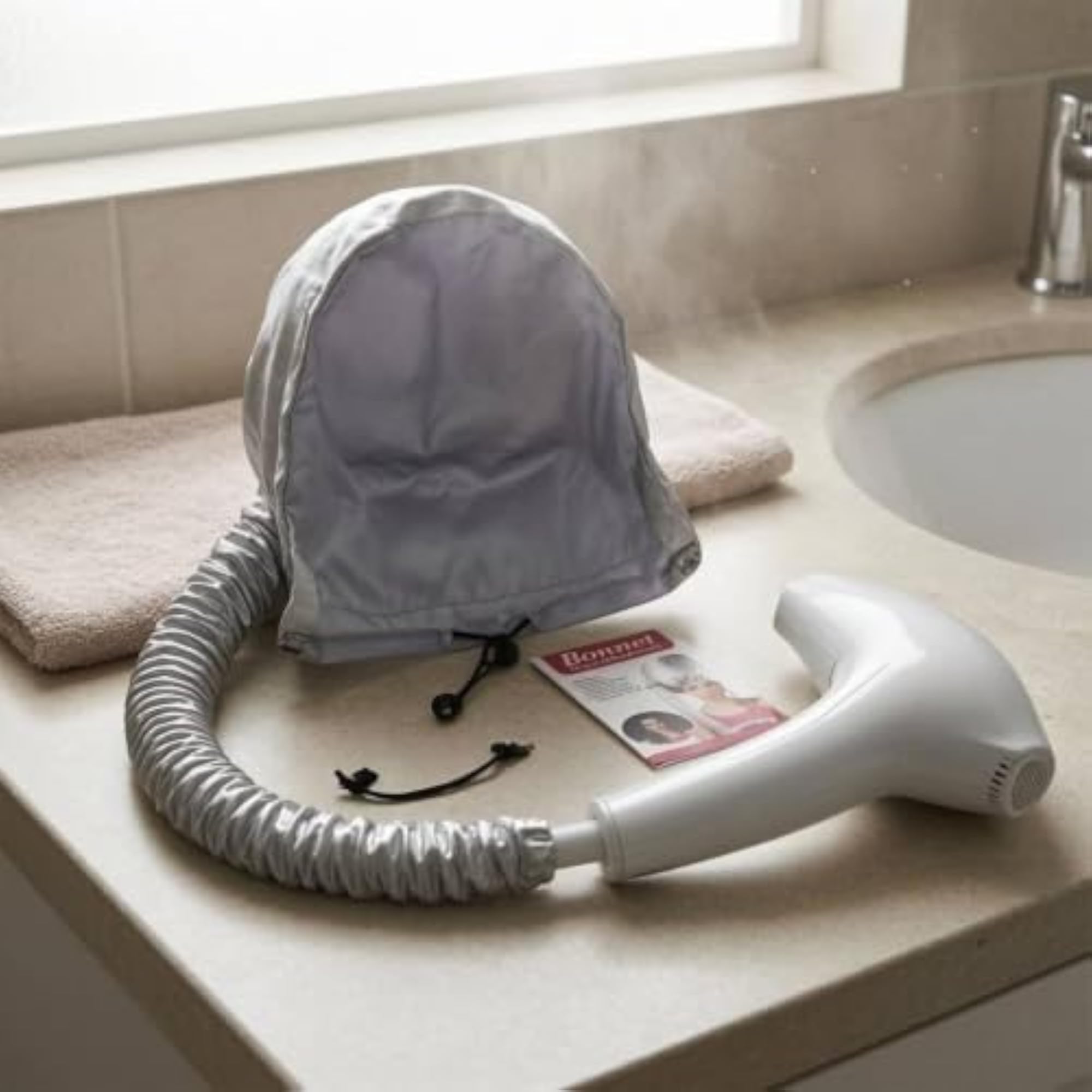 Adjustable Drawstring Hair Dryer Bonnet