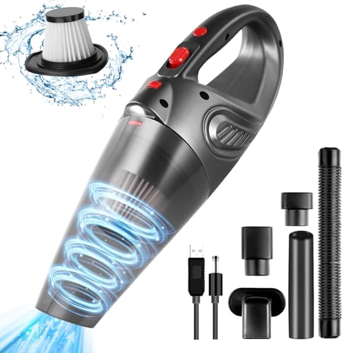 URAQT Aspirador de Mano, 32000rpm, 10000Pa, Filtro HEPA