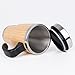 BAONUS Original Bamboo Travel Coffee Tumbler with handle Bamboo Stainless Steel Insulated Bottle Eco-friendly Coffee Tea mug 16oz