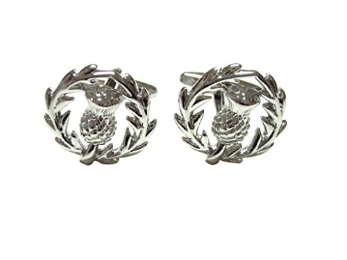 Kiola Designs Scottish Thistle Mancornas miniatura 1