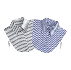 Stripes Shirt Fake Collar 2