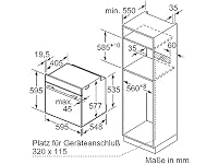 Siemens iQ100 Einbau-Backofen 60 x 60 cm Edelstahl 3D Heißluft HB510ABR1 | Schnellaufheizung, Nur Drehknebel, 3D (gleichzeitiges Backen auf bis zu drei Ebenen), 71 l Nutzinhalt – Ansicht 4