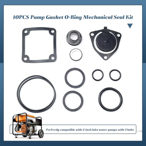 Image of 2 inch Pump Gasket O-Ring Mechanical Seal Replacement for Honda WB20XT3 WH20XTAF For Champion 100742 100113 for Pulsar for Red Lion 4RLAG-2H 5RLAG-2L for DuroMax XP652WP 7HP For Generac 2Inch Trash Pump | Replacement for Champion 100742 100113 for Pulsar for Red Lion 4RLAG-2H 5RLAG-2L for DuroMax XP652WP 7HP For Generac
