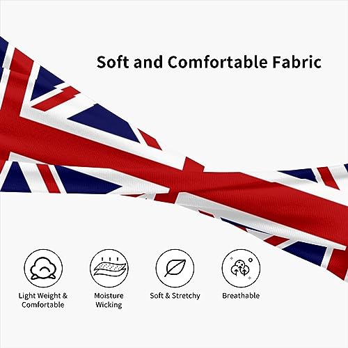 Image of Cute Flag Headbands Women Men Flag Sweatband Sports Headband for Running, Cycling, Yoga Gym, Working Out