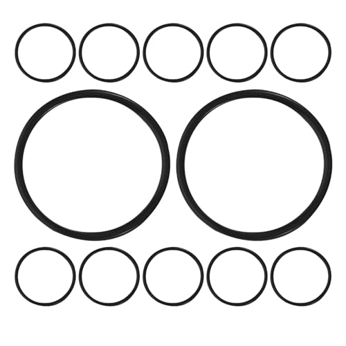 Beavorty Set 12 Anelli in Gomma Antiurto per Microfono a Condensatore, Fasce Elastiche Smorzatrici Compatibili Supporto da Tavolo per Podcast e Registrazioni Professionali