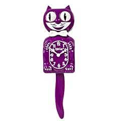 Kit Cat Klock® Limited Edition Boysenberry Iconic Retro Cat Clock with Moving Eyes and Tail product