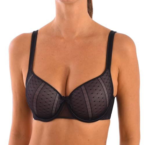 Selene NICOLE, Sujetador Copa Foam con Aros Para Mujer, Negro, ES 100C