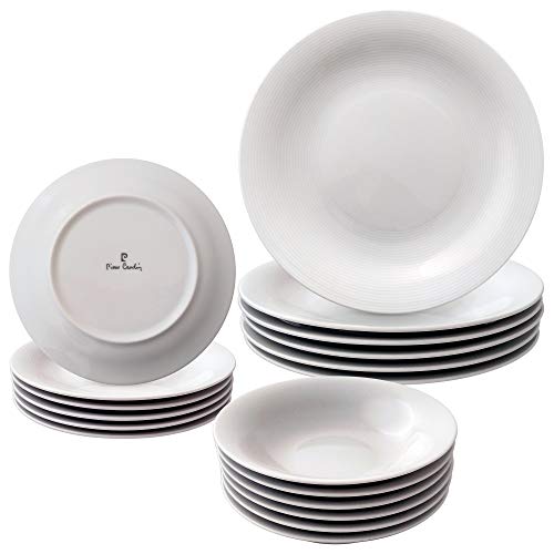 Pierre Cardin Paris Set de vajilla de 18 Piezas en Porcelana