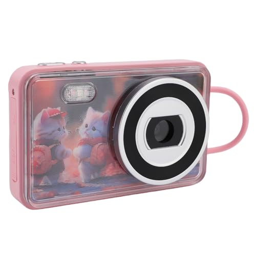 Appareil photo numérique 4K 48MP double objectif rose compact zoom 18X Tbest