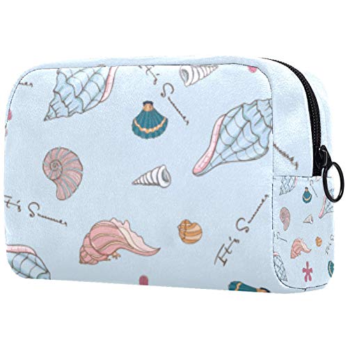 Bolsa de maquillaje personalizada para brochas de maquillaje port�til para mujer, bolso de mano, organizador de viaje, festoneado y branquias de pescado