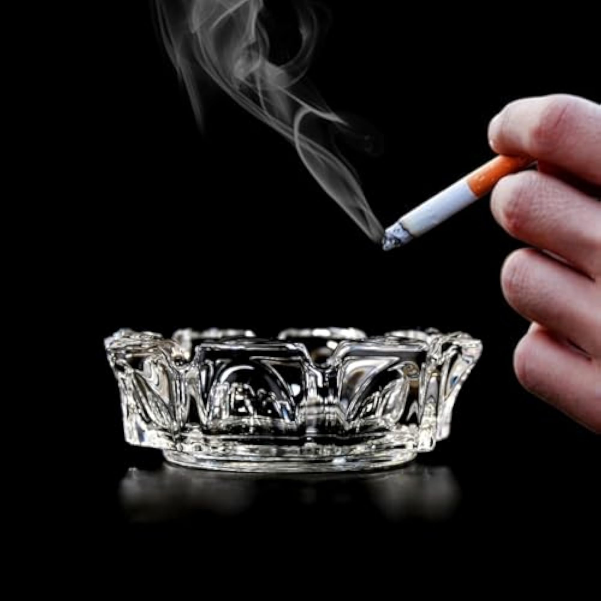 Sanford Round Cigar & Cigarette Ashtray for Home Decor