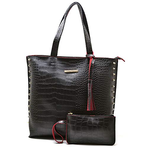Kit 2 Bolsas Mais Carteira Queima De Estoque (Preto)