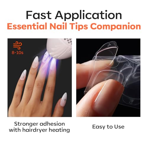 Image of modelones Jelly Nail Glue Sticky Tabs for Press On Nails, 300pcs 10 Sheets