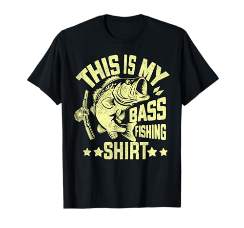 Camiseta de pesca This Is My Bass Fishing Camiseta