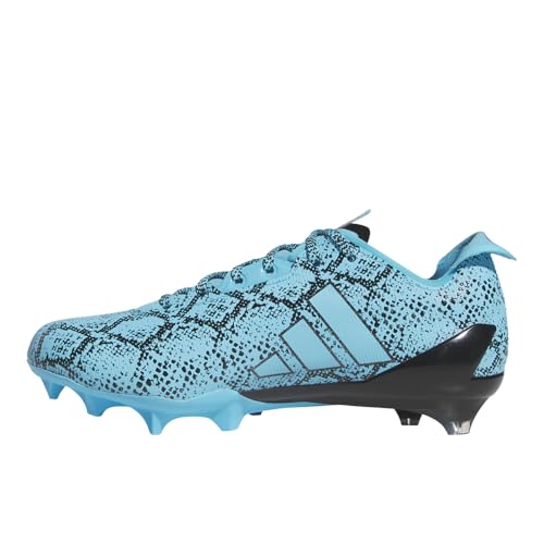 Image of Adidas Men's Adizero Electric Football Cleats, Bright Cyan /Black /Bright Cyan, 7 Medium