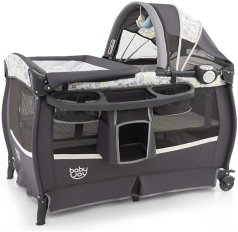Changing Table In Playpen Pack N Play With Bassinet BABY JOY In