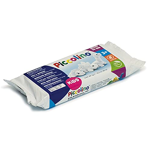 Piccolino Boetseerklei, 1 kg, wit, luchtdrogend, ideaal voor kinderen en therapie - Image 4