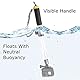 DigiCharge Schwimmendes ausziehbare Selfie-Stick-Halterung mit Handschlaufe für Action-Kamera GoPro Hero13 Hero12 Hero Max/DJI Osmo Action 5 4 / Insta360 One/Akaso Teleskop-Wasserdichter Schwimmer