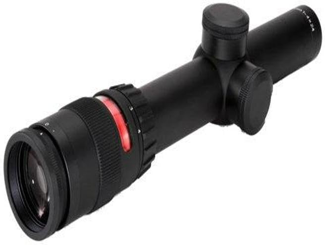 Trijicon TR24R AccuPoint 1-4x24mm Riflescope, 30mm Main Tube with BAC, Red Triangle Post Reticle, Matte Black