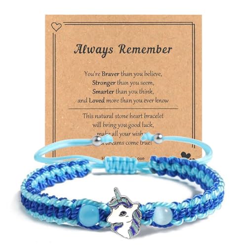 Mezrkuwr Einhorn kinderarmband Armbänder mit Karte Verstellbarem...