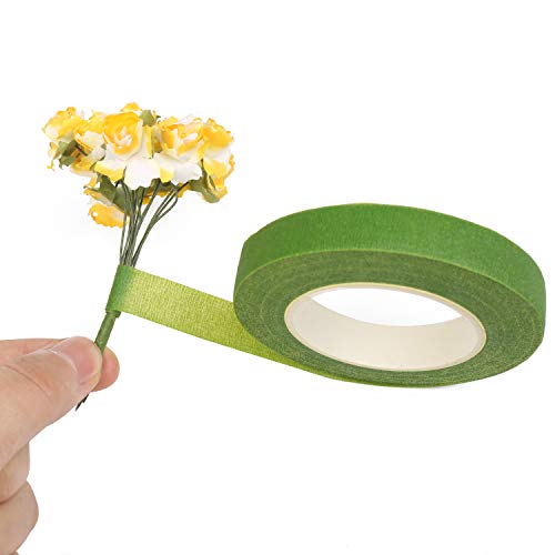 Ccinee 2 Rolls 1/2" Wide Floral Tape With 30 Yards Light Green Florist Tape For Bouquets Stem Wrapping Diy Crafts Floral Arrangement #TOP3