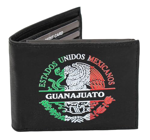 Guanajuato Men printed Mexico States real Leather Wallet Cartera Estados Billetera