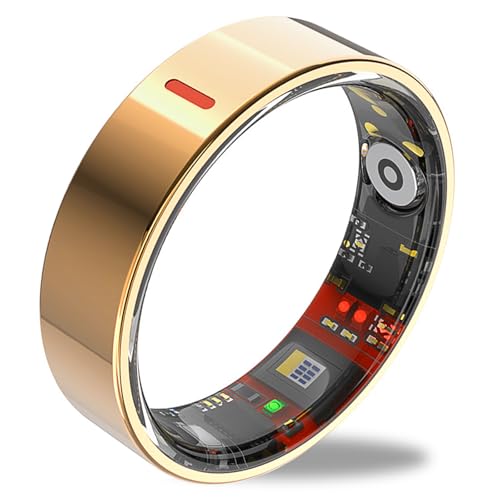 Smart Ring Health Tracker for Women Men, Sleep Tracker with Heart Rate,SPO₂,Blood Pressure, Fitness Ring for Activity Monitoring, No Subscription (Rose Gold, 12#)