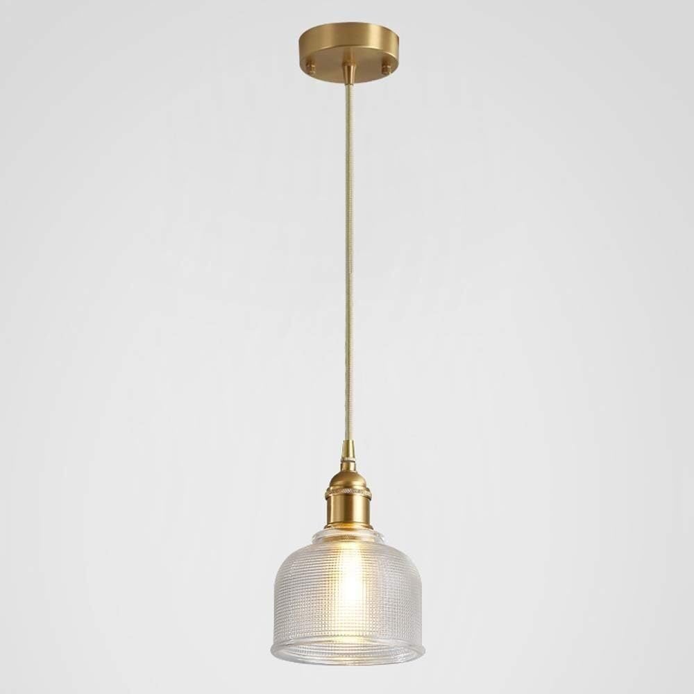 Lámpara colgante de cristal retro para dormitorio y sala estar 7