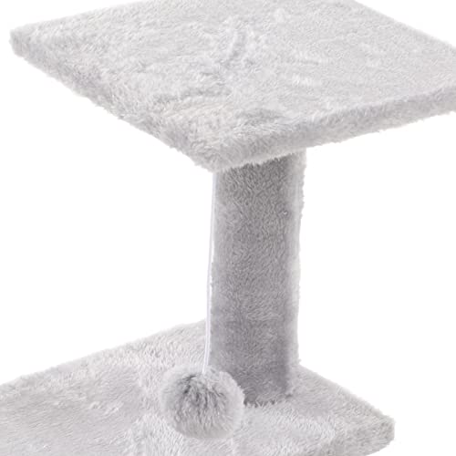 KUIDAMOS Torre de gato, moagem de garra natural, resistente à mordida, espaço privado, árvore arranh