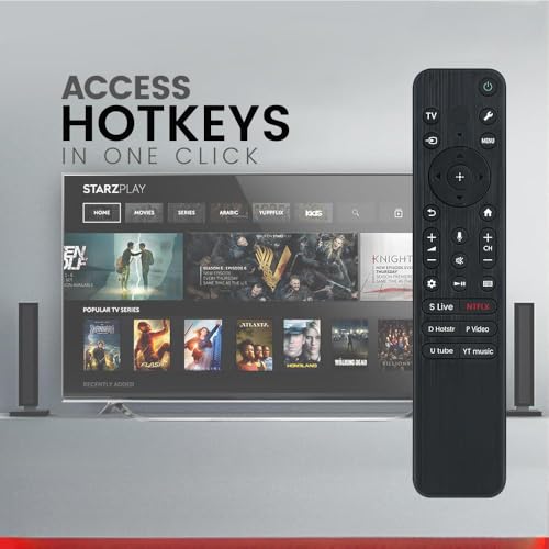 Image of Remote Control Compatible with S-Ony Bravia RMF-TX520p Tv with Bluetooth Voice Command Suitable for Sony Tv Models X74K X75K X75AK A80J X80J X85J X90J X95J Series(Pairing Must) (Sony Version 3)
