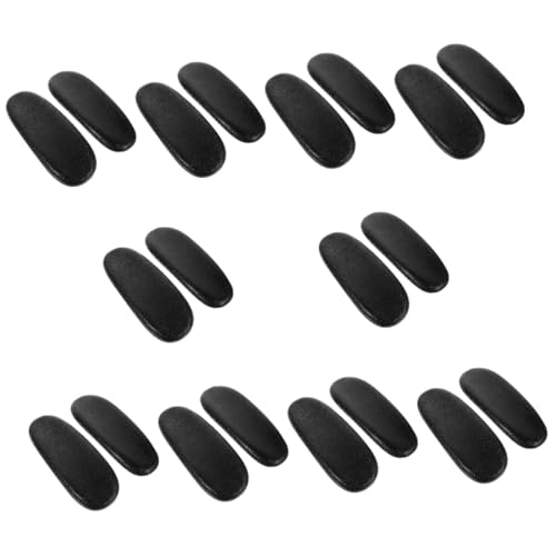 TEHAUX 20pcs Pu Leather Office Chair Armrest Pads Replacement Cushions for Elbow Support Anti-Slip Design for Office Study Meeting Rooms Relieves Arm Pain During Long Hours