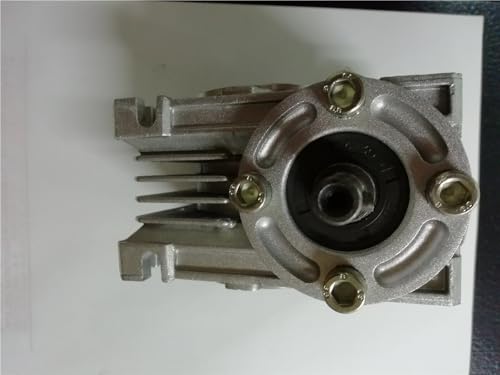 Reductor engranaje helicoidal 90 grados NRV030-VS con eje entrada doble 9 mm relación 7.5 a 1 6