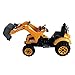 Aosom 6V Electric Kids Ride On Toy Digger Construction Excavator Tractor Vehicle Digger Toy Moving Forward Backward