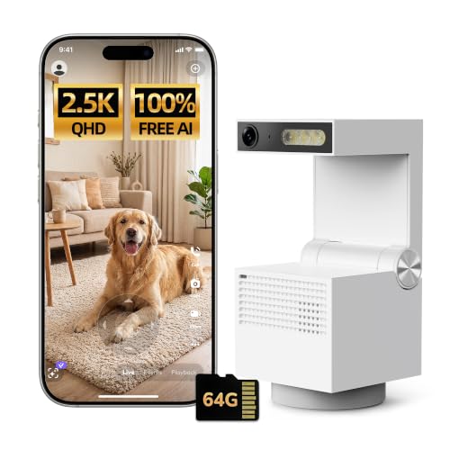 Genie S 2 5K Pet Dog Cat Camera No Subscription Required Built in 64GB Storage Phone APP - image 1
