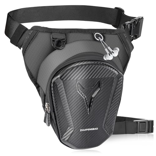 Beintasche Motorrad, Sport Beintasche für Laufen, wasserdichte Oberschenkeltasche für Herren und Damen, Beintasche Sport Multifunktionale Hüfttasche für Wandern, Camping, Klettern, Sport und Arbeit