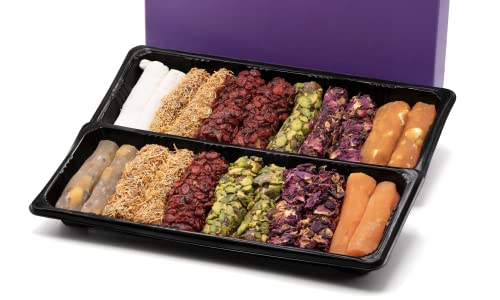 Chateau de Mediterranean Turkish Delight Fingers Assortment - 360 g | Unique Variety Flavours & Textures | Traditional Turkish Confectionary | Made Following Traditional Recipe | Great to Share