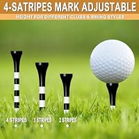 Zivisk Golf Tees Holz - 100 Stück 70mm Bambus Tees (Schwarz) – Ansicht 5