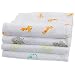 UR My Sunshine Soft Cotton Muslin Baby Swaddle Blankets, Pack of 4, 47 x 47-Inch(Large)