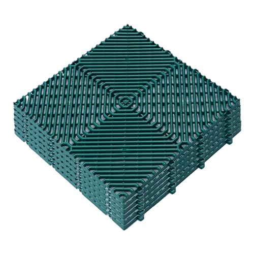 Pack de 6uds. de pavimento para suelo exterior colección ROMBO verde