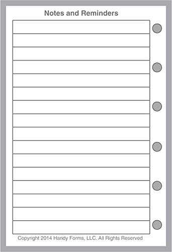 Pocket Size Daily Task Planner Insert, Sized And Punched For Pocket Notebook (3.25" X 4.75") #TOP1