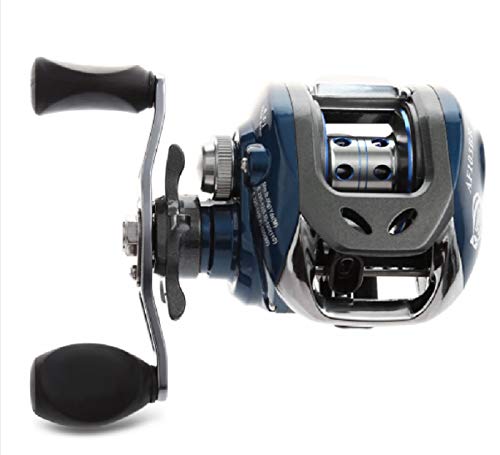 Kit Pesca Carretilha AF103 11 Rolamentos + Vara Sensor Carbono 1,68m 8-17 Libras cor:preto;lado:esqu