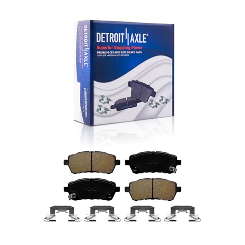 Image of Detroit Axle - Front Rotors pads Brake Kit for 2011-2019 Ford Fiesta