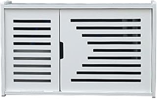 Irtyif Wifi Router Storage Boxes, PVC Router Storage Wall Shelf Wifi, Wall-Mounted Wifi Storage Box for Storage of Wires, Routers, TV Set-Top Boxes