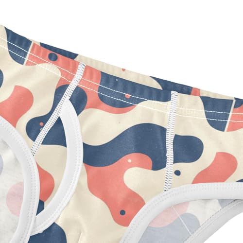 KLL Hand Drawing Camouflage Wavy Toddler Boys Cotton Nighttime Underwear Cute Undies4