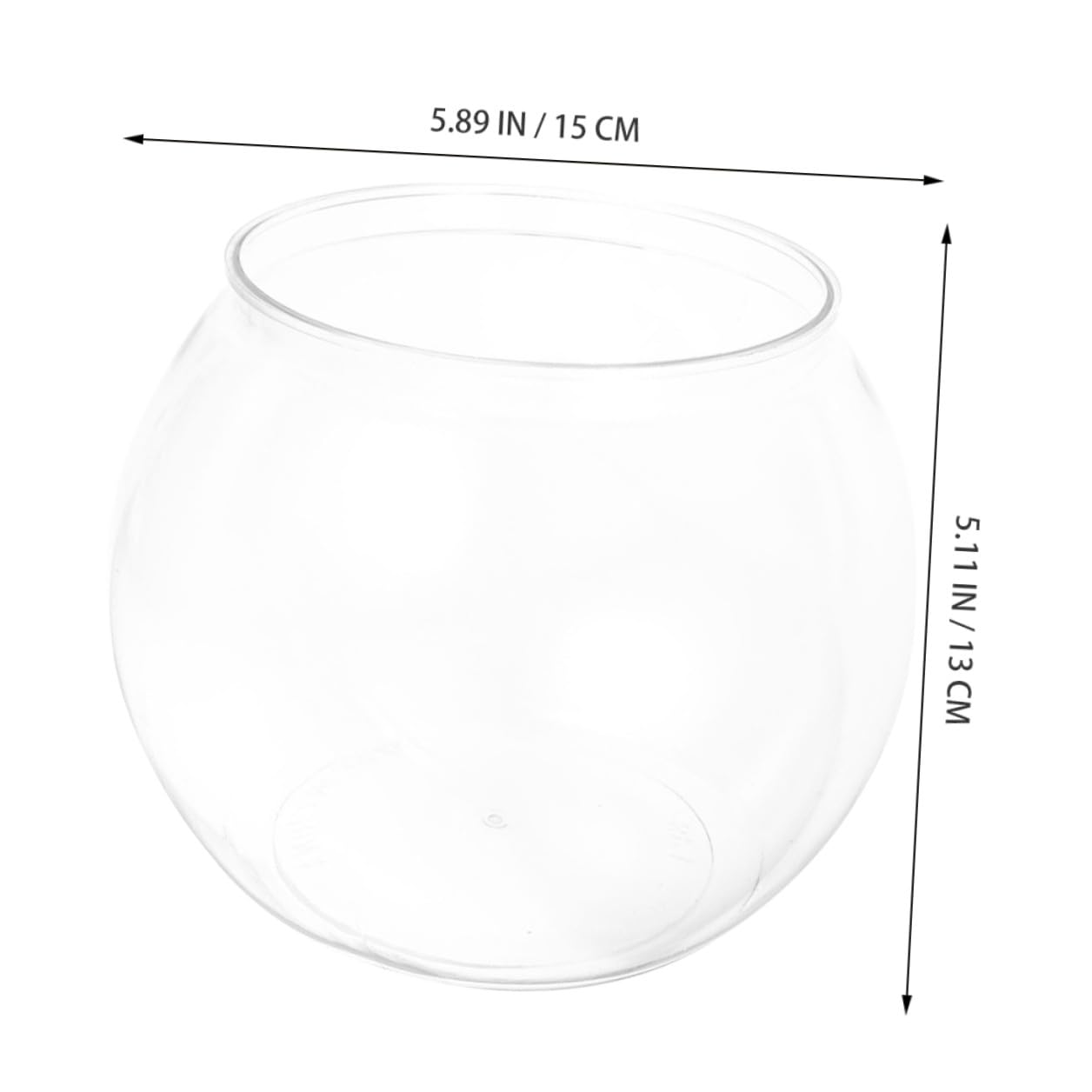 Transparentes Fischglas Mikro Landschaftscontainer Kunststoff Geschenkideen