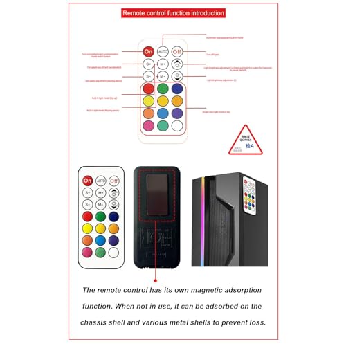 ARGB PWM fan hub de 8 puertos y PC splitter con control inteligente de temperatura 6