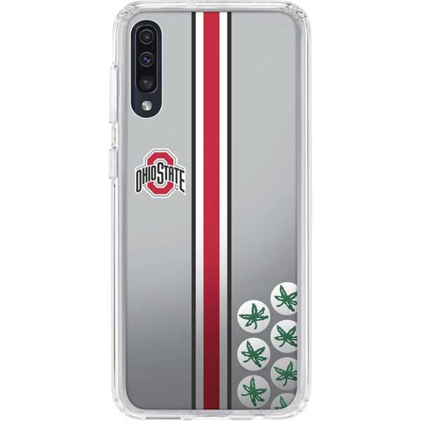 Skinit Clear Phone Case Compatible with Galaxy A50 - Officially Licensed Ohio State University Buckeyes Design