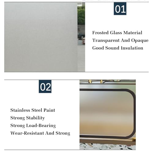Cloison de séparation bureau verre trempé écran de confidentialité table - 3