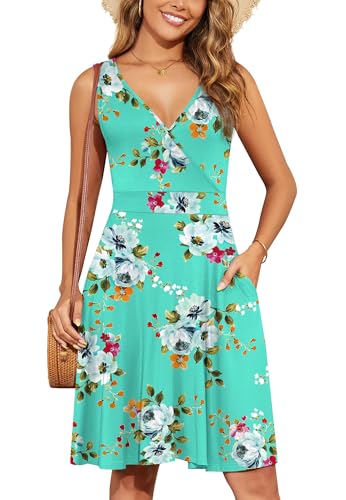 Image of WEACZZY Summer Dresses for Women,Mint Green,L