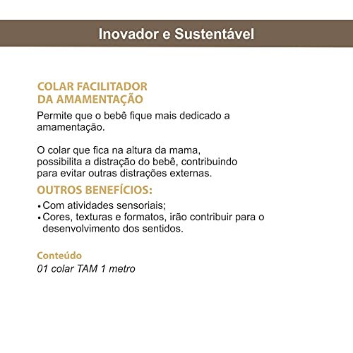 2 Colares Amamentação com Atividades Sensoriais + GANHE BRINDE 1 Copo Amigo da Amamentação AZUL…